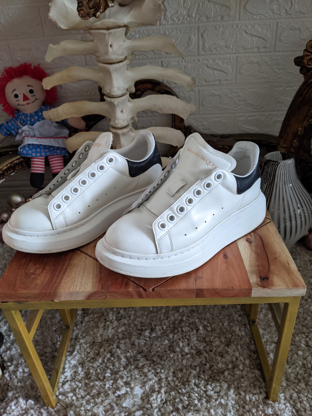 Alexander McQueen Wedge Sole Low 'White'